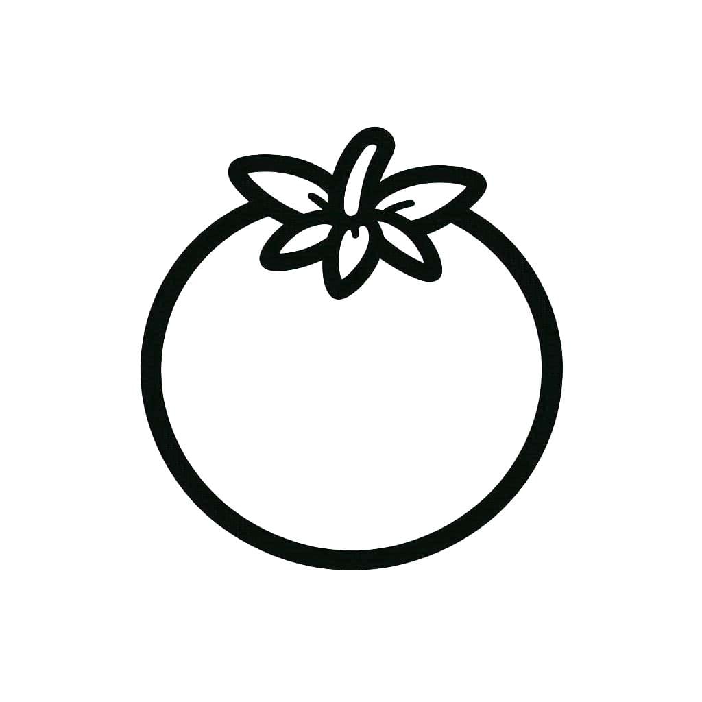 Kolorowanka Narysuj Pomidory łatwy