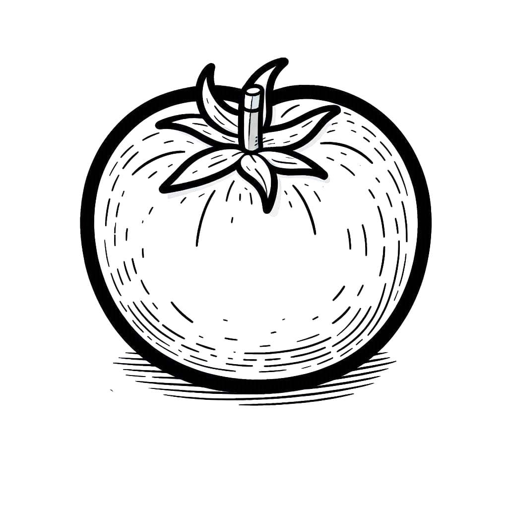 Kolorowanka Narysuj Pomidory podstawowy