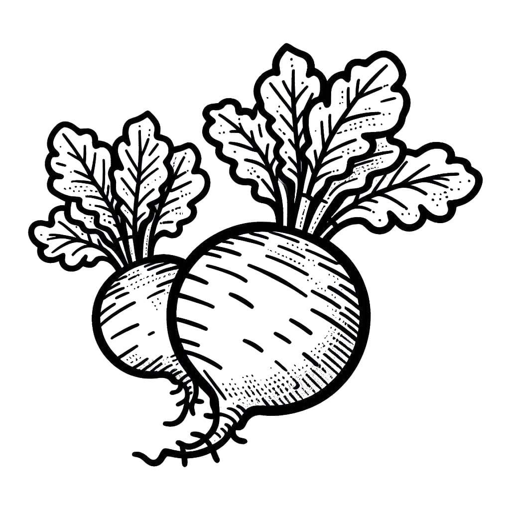 Kolorowanka Narysuj Rzepa bezpłatny wydruku