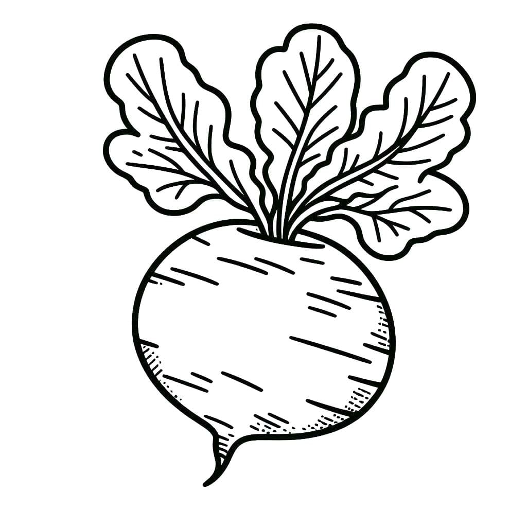 Kolorowanka Narysuj Rzepa dla dzieci