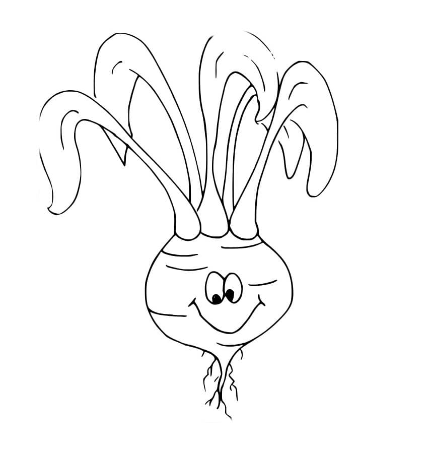 Kolorowanka Narysuj Rzepa