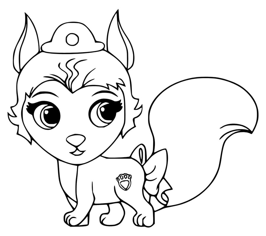 Kolorowanka Narysuj Slingshot z Palace Pets