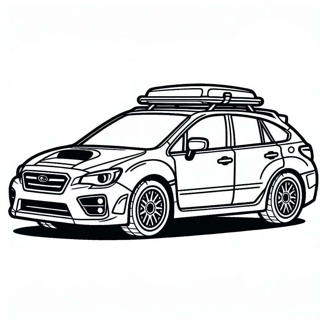 Kolorowanka Narysuj Subaru 2