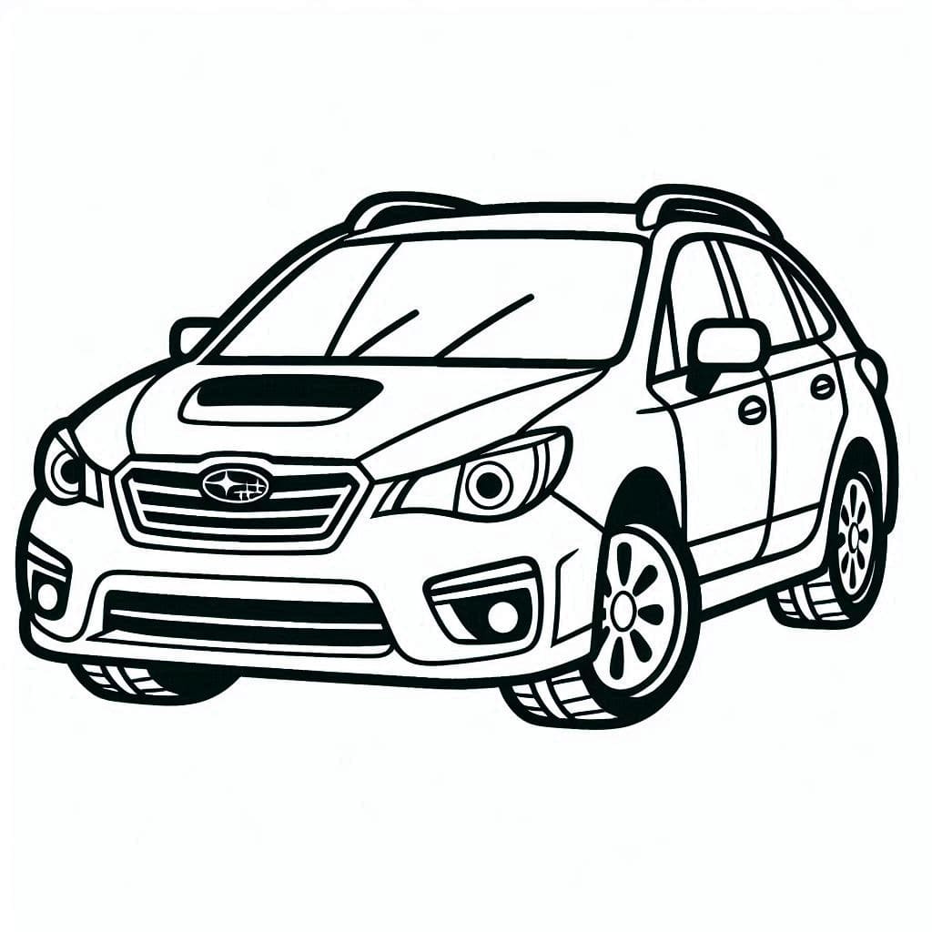 Kolorowanka Narysuj Subaru 3