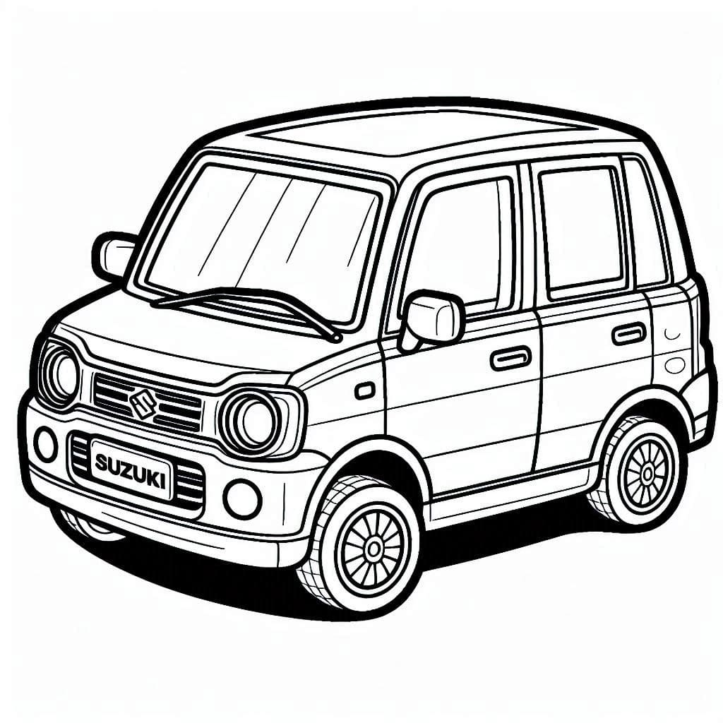 Kolorowanka Narysuj Suzuki 1