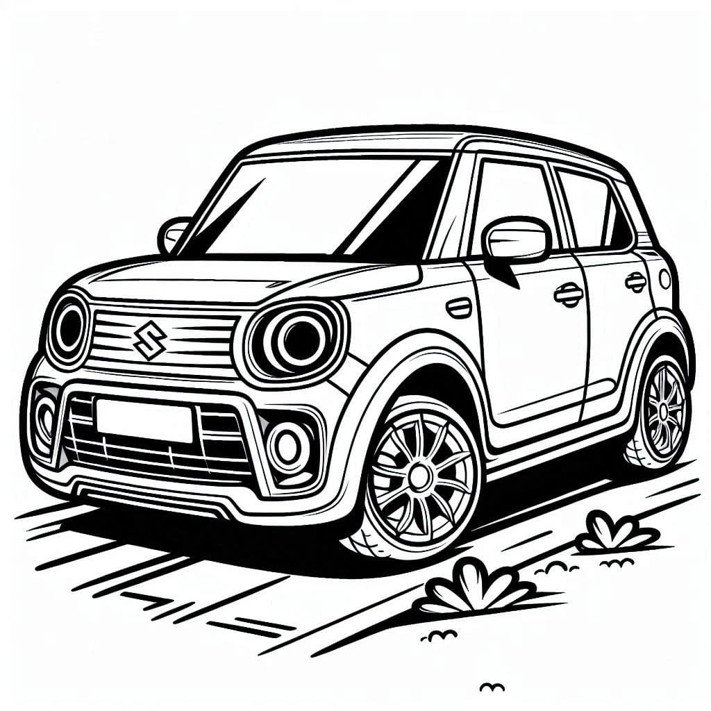 Kolorowanka Narysuj Suzuki 2