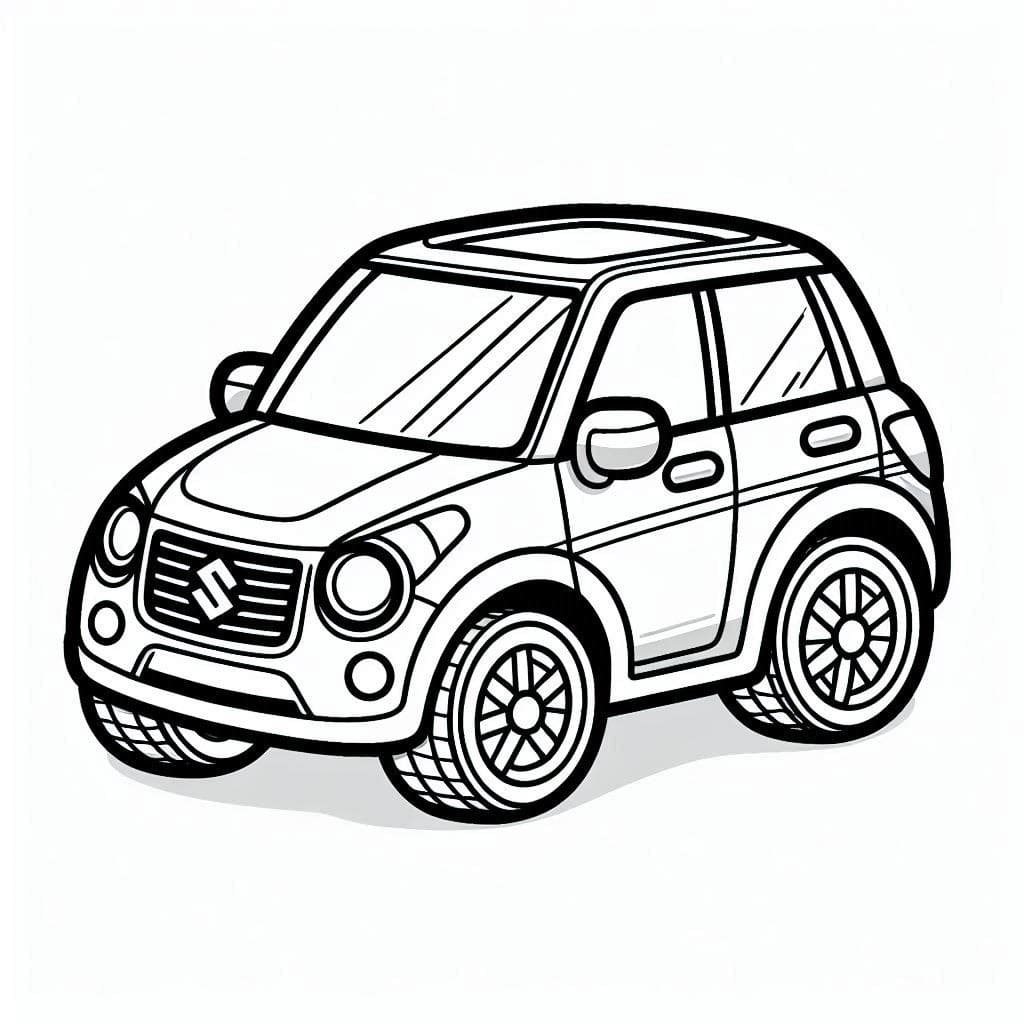 Kolorowanka Narysuj Suzuki 3