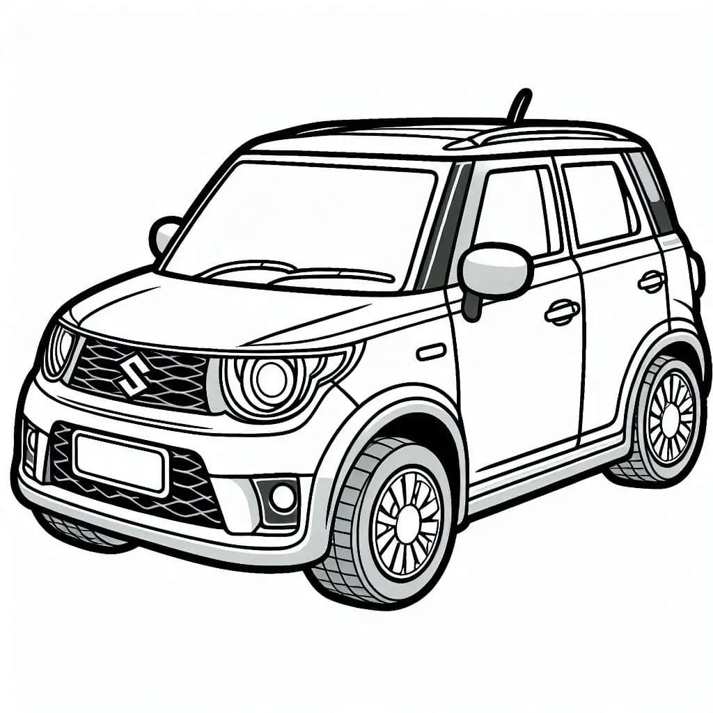 Kolorowanka Narysuj Suzuki 4