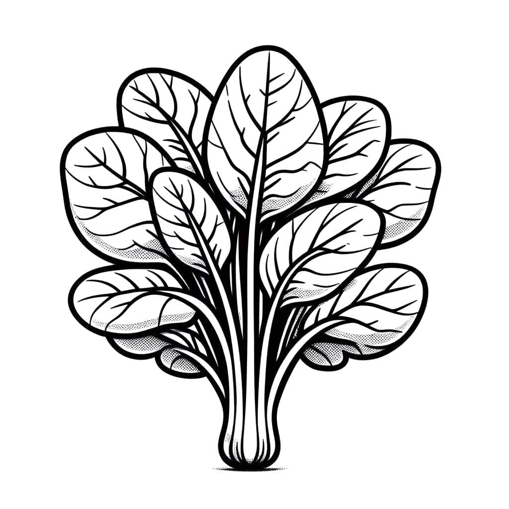 Kolorowanka Narysuj Szpinak bezpłatny