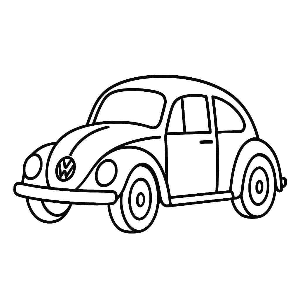 Kolorowanka Narysuj Volkswagen 2