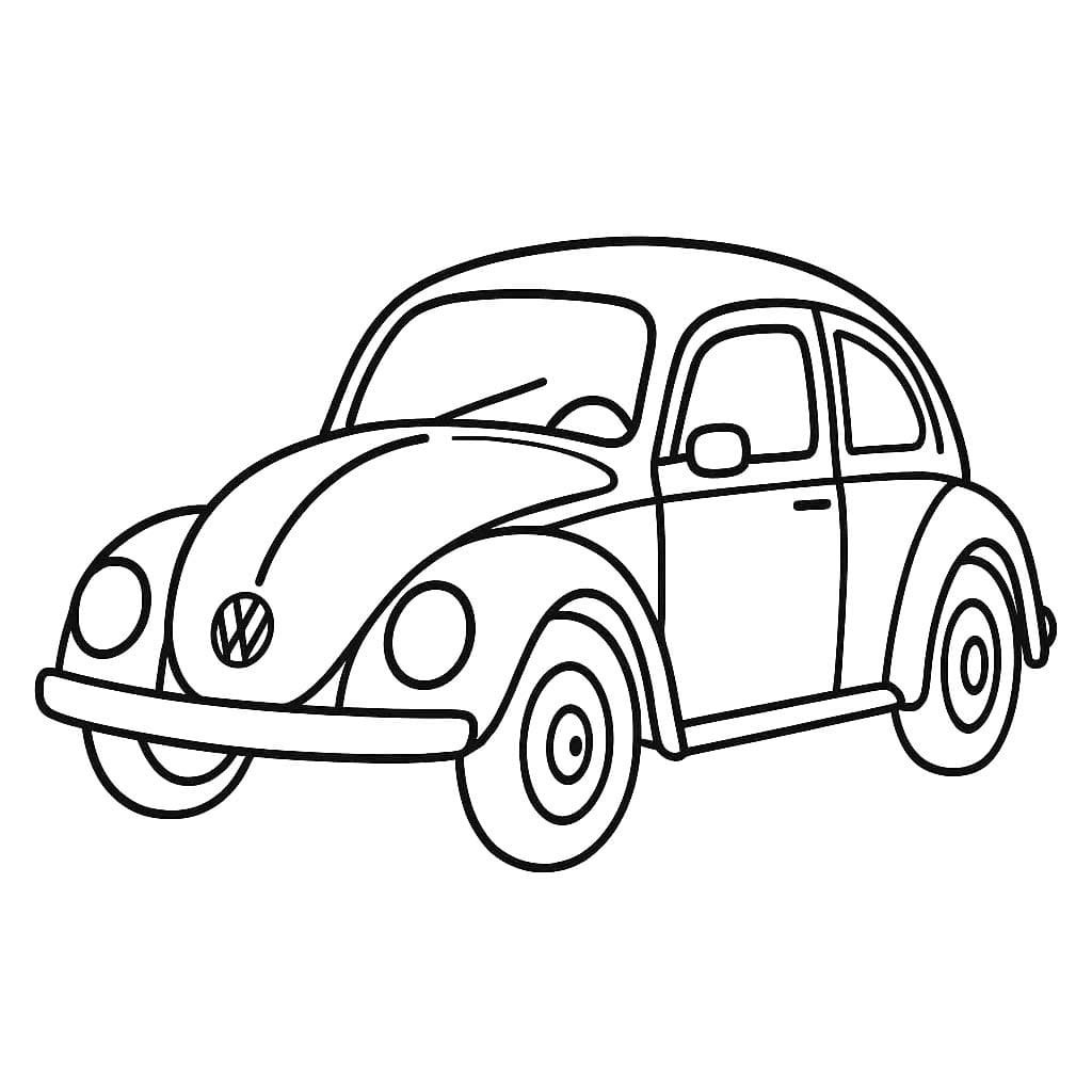 Kolorowanka Narysuj Volkswagen 3