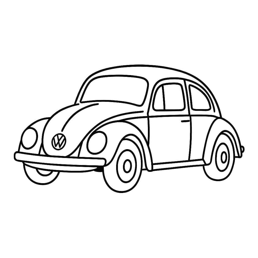 Kolorowanka Narysuj Volkswagen 4
