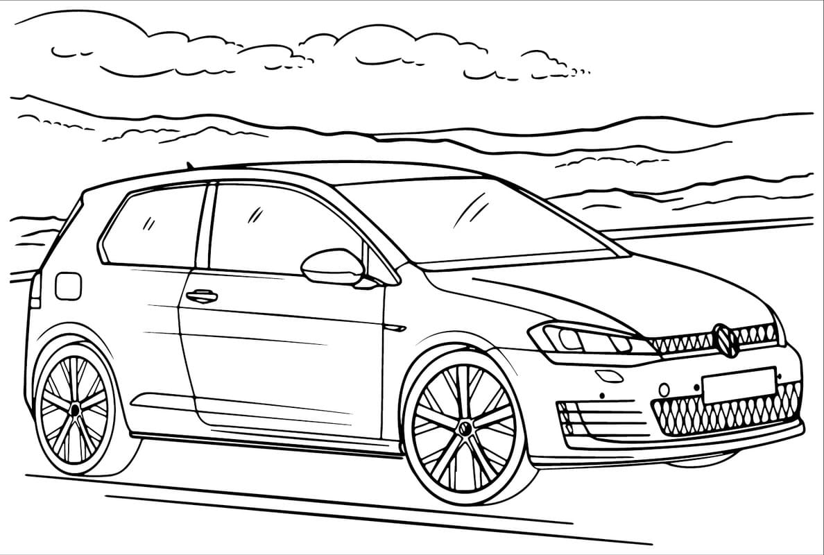 Kolorowanka Narysuj Volkswagen bezpłatny