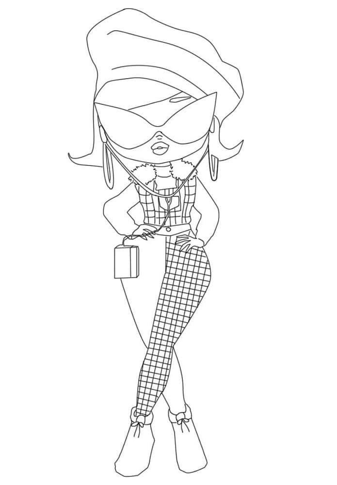 Kolorowanka Narysuj Winter Chill Camp Cutie LOL OMG