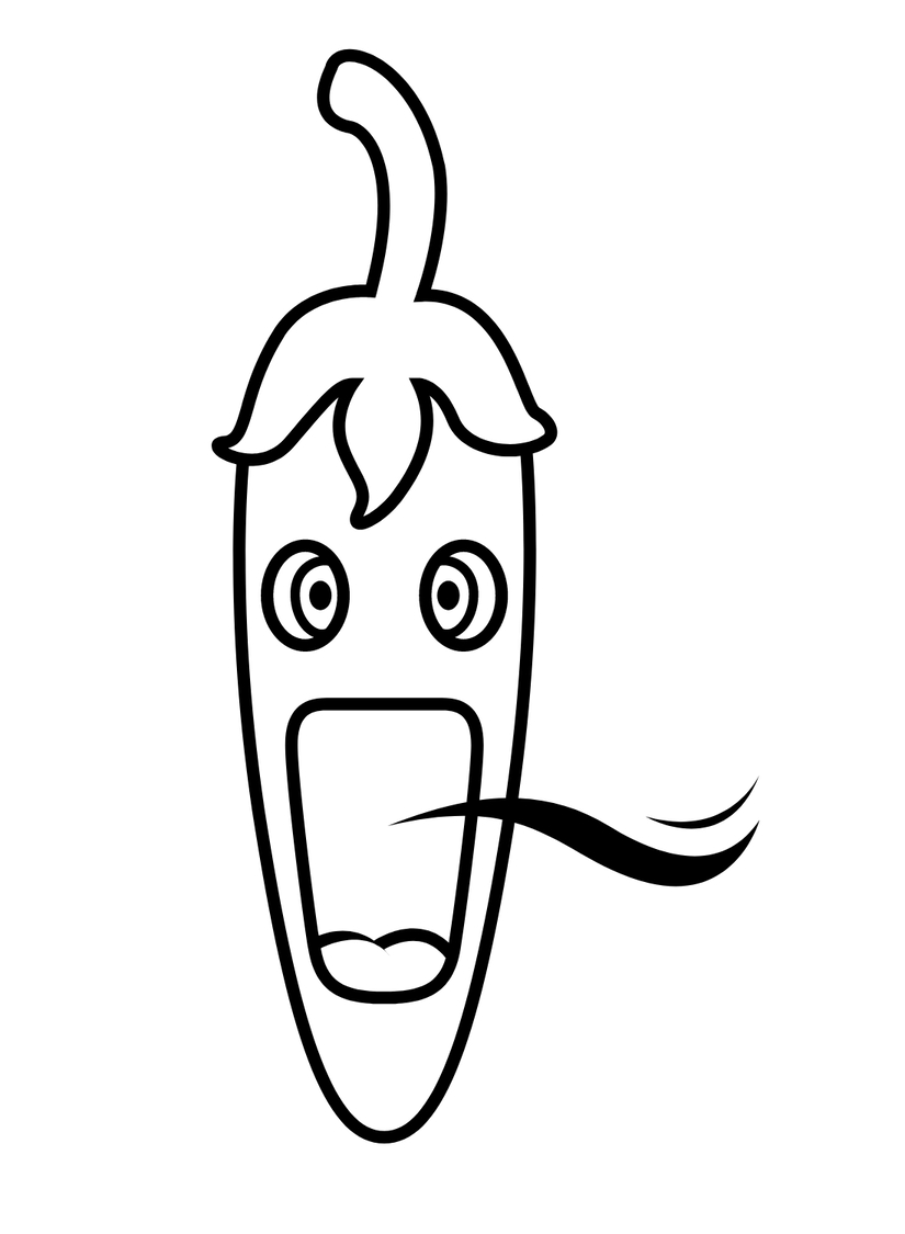 Kolorowanka Papryka bezpłatna łatwy