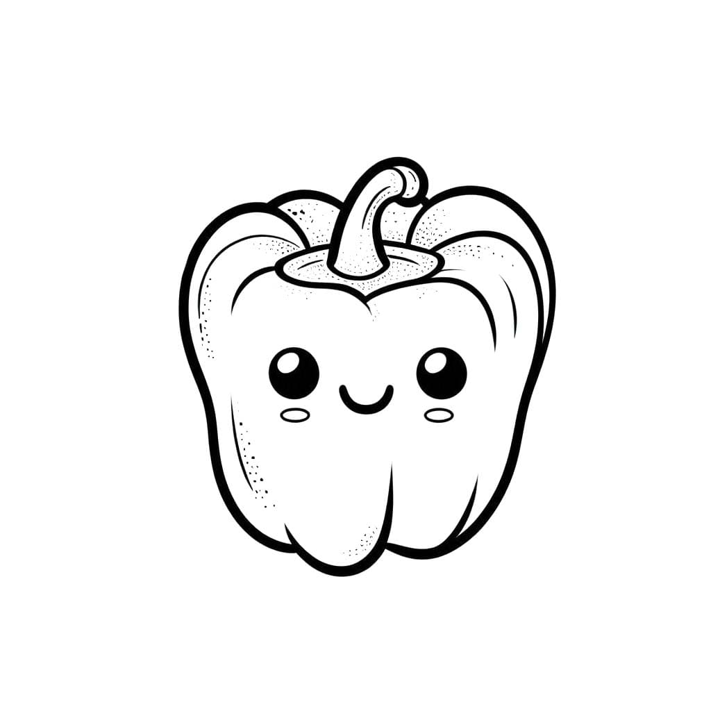 Kolorowanka Papryka bezpłatny wydruku