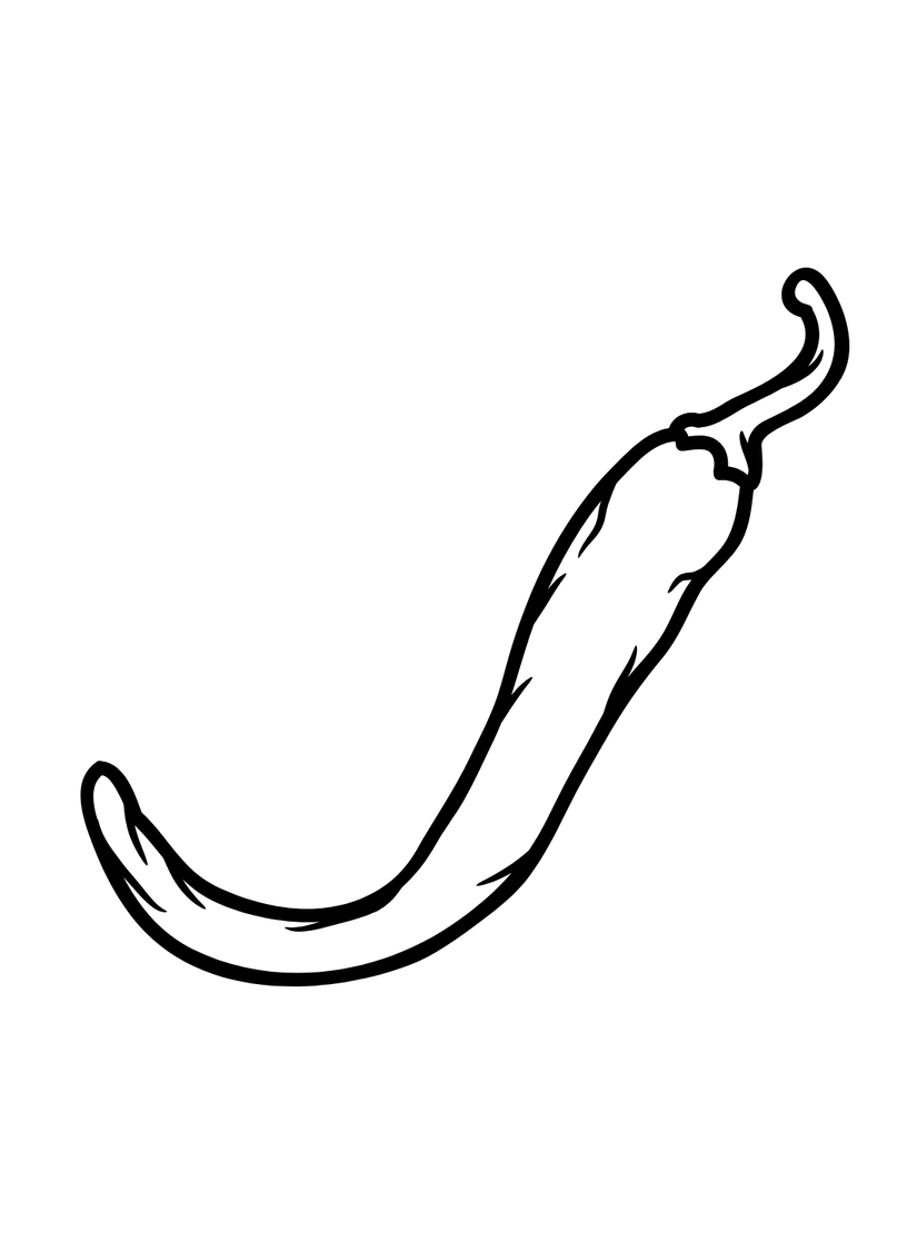 Kolorowanka Papryka podstawowy do druku