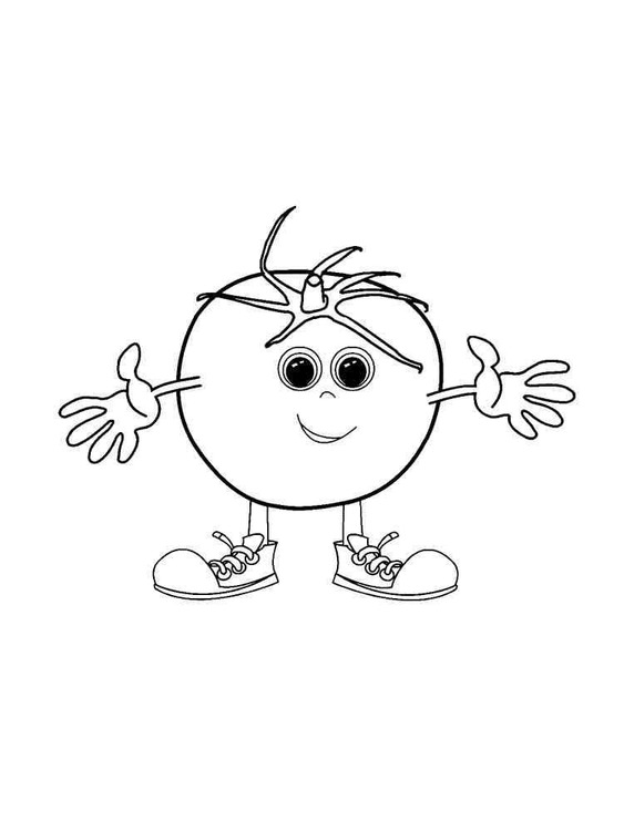 Kolorowanka Pomidory bezpłatny wydruku