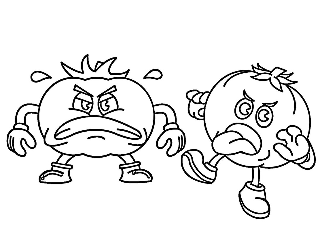 Kolorowanka Pomidory dla dzieci