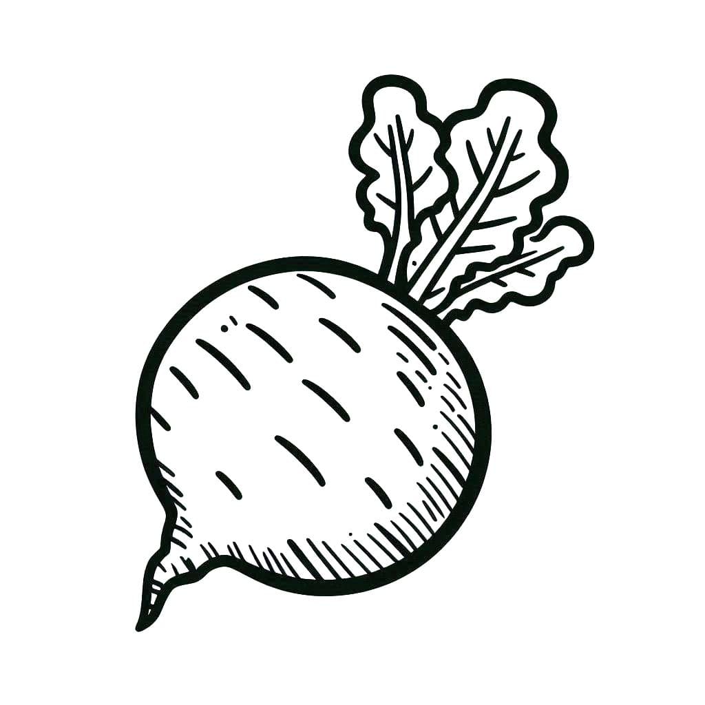 Kolorowanka Rzepa bezpłatnie do druku dla dzieci