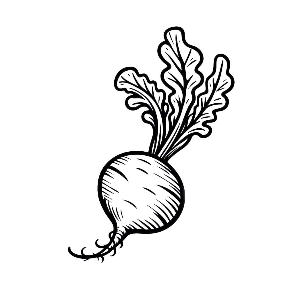 Kolorowanka Rzepa bezpłatny