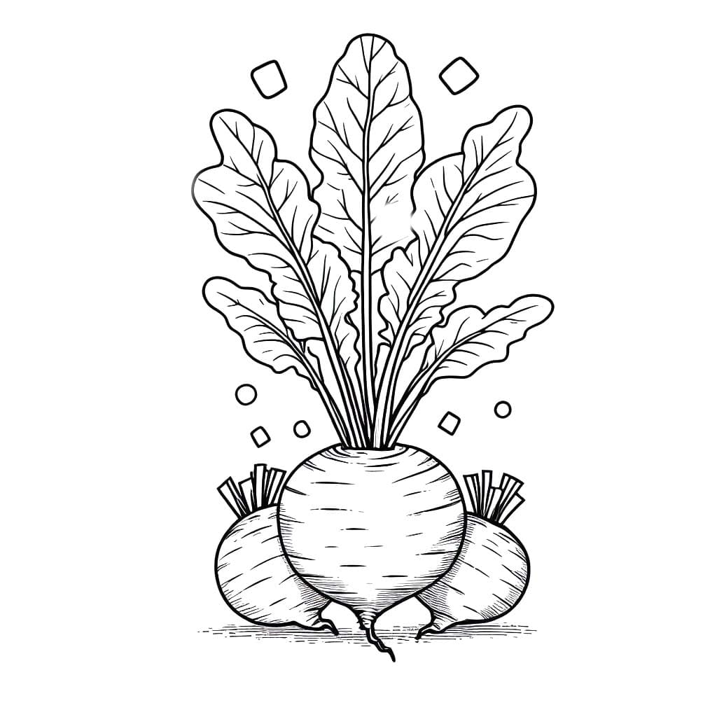 Kolorowanka Rzepa do druku