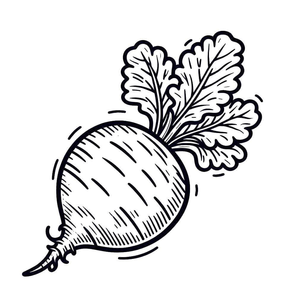 Kolorowanka Rzepa wydruku