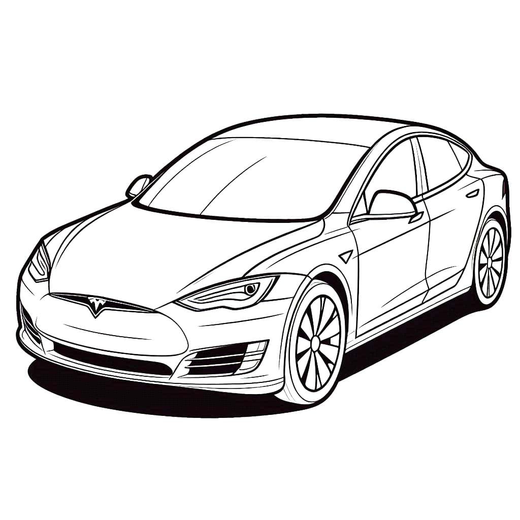 Kolorowanka Tesla wydruku