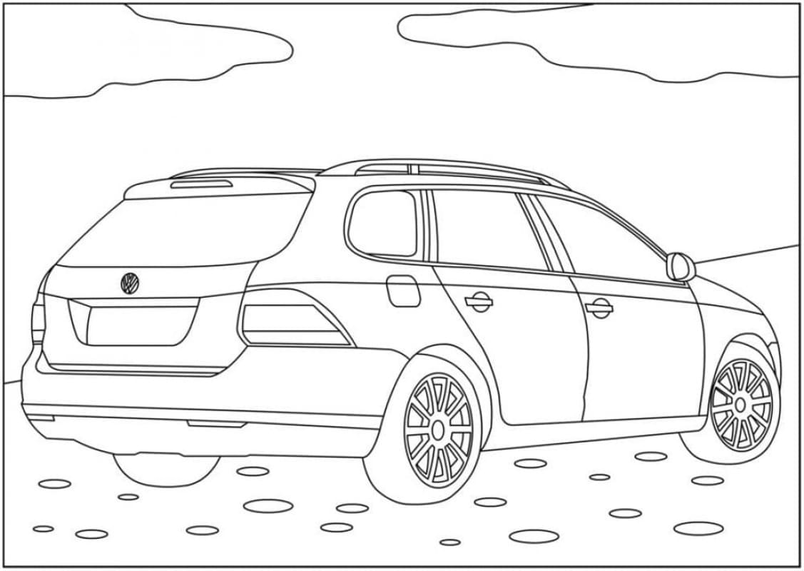 Kolorowanka Volkswagen bezpłatna łatwy