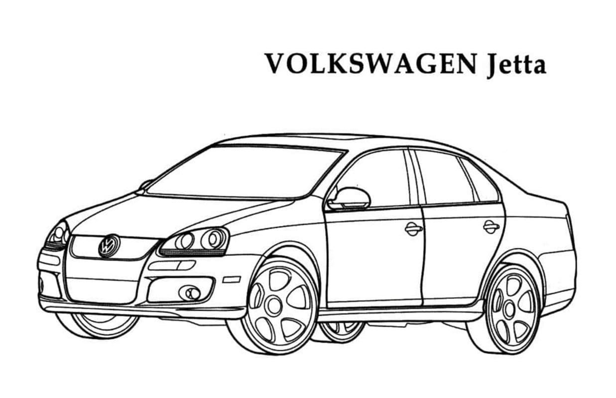 Kolorowanka Volkswagen do druku dla dzieci