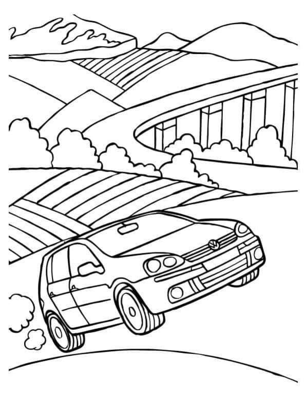 Kolorowanka Volkswagen wydruku