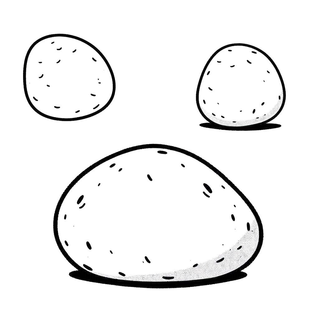 Kolorowanka Ziemniaki bezpłatnie do druku dla dzieci