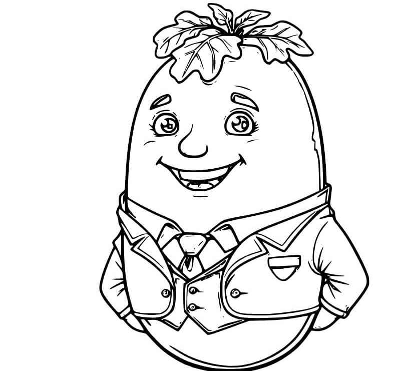 Kolorowanka Ziemniaki dla dzieci