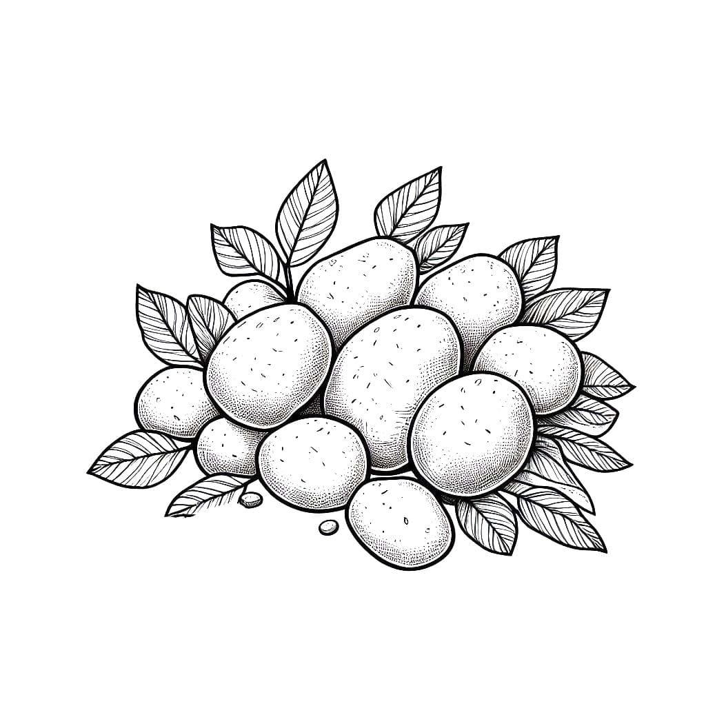 Kolorowanka Ziemniaki do druku