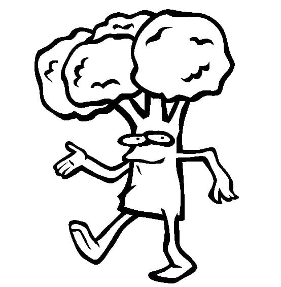 Kolorowanka Brokuły 5