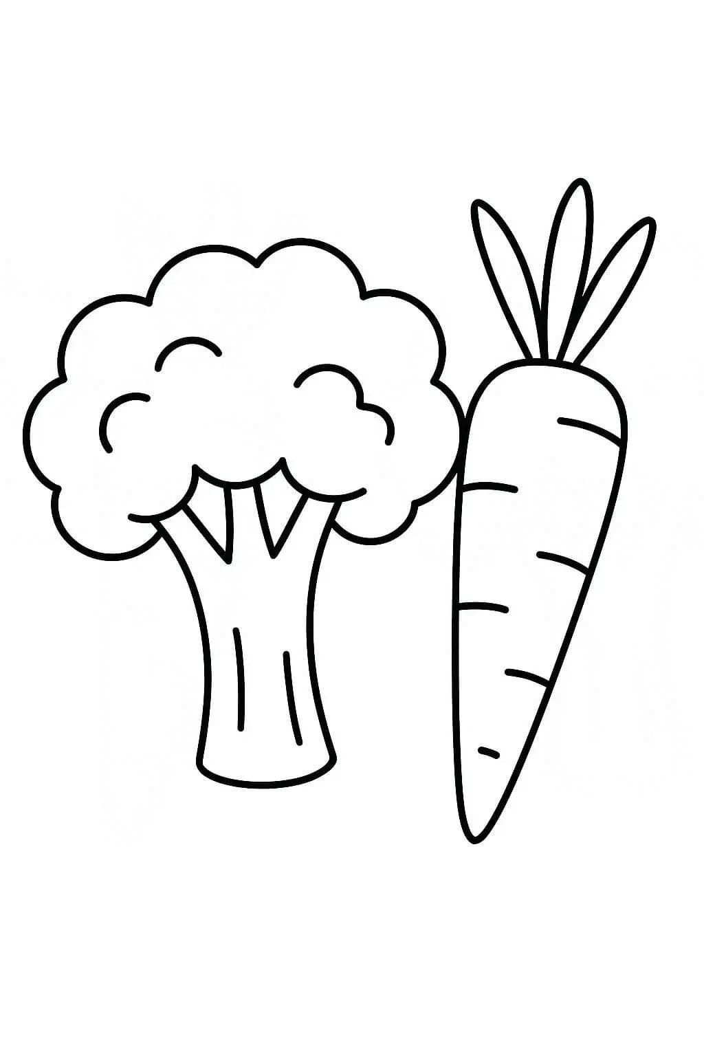 Kolorowanka Brokuły dla dzieci