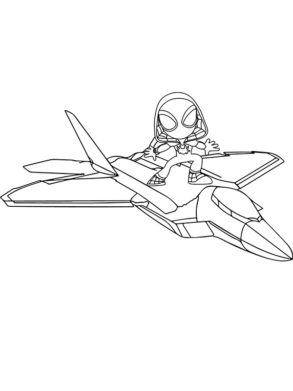 Kolorowanka Ghost Spider bezpłatny