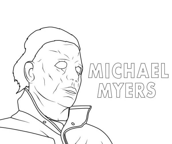 Kolorowanka Michael Myers bezpłatny wydruku