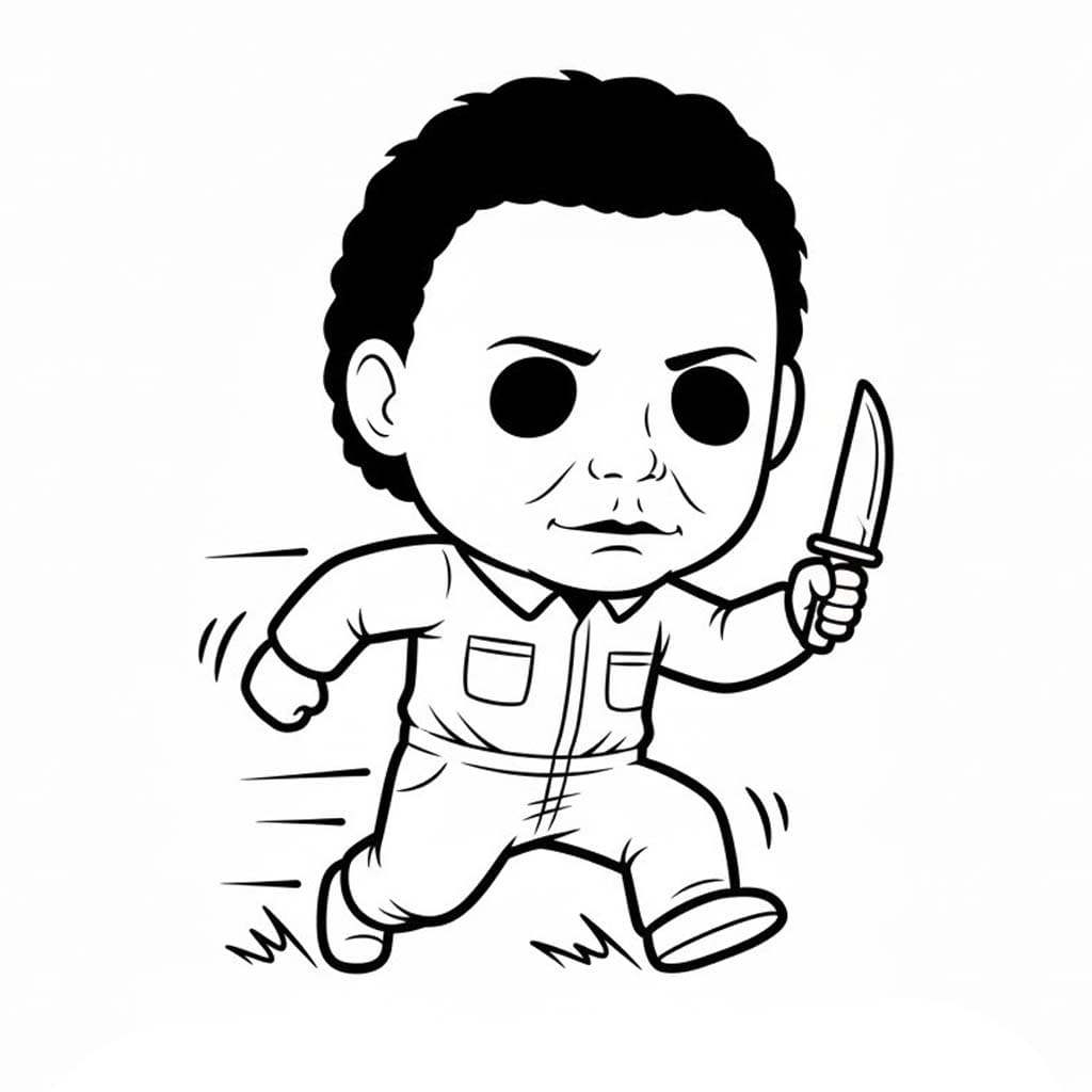Kolorowanka Michael Myers bezpłatny