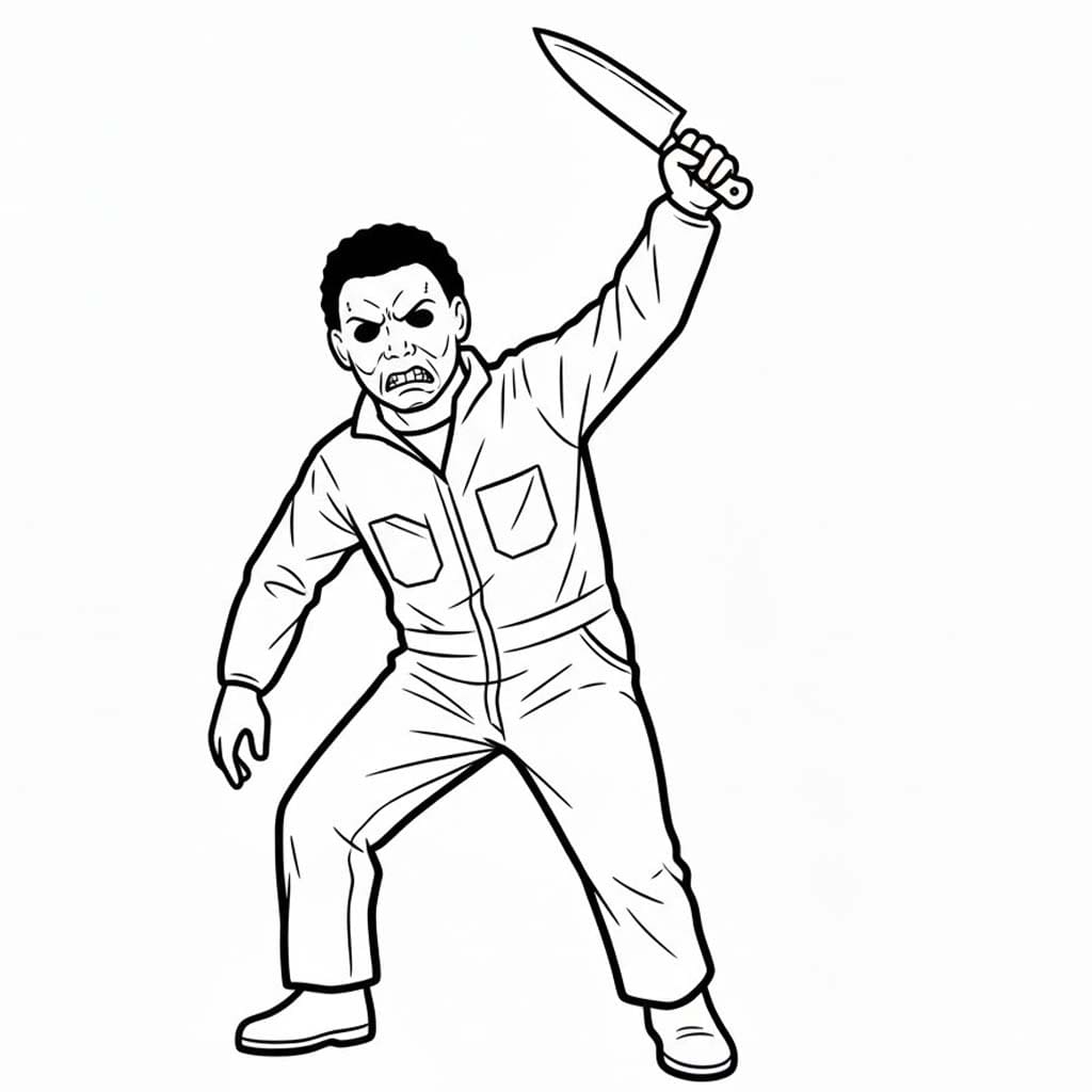 Kolorowanka Michael Myers dla dzieci