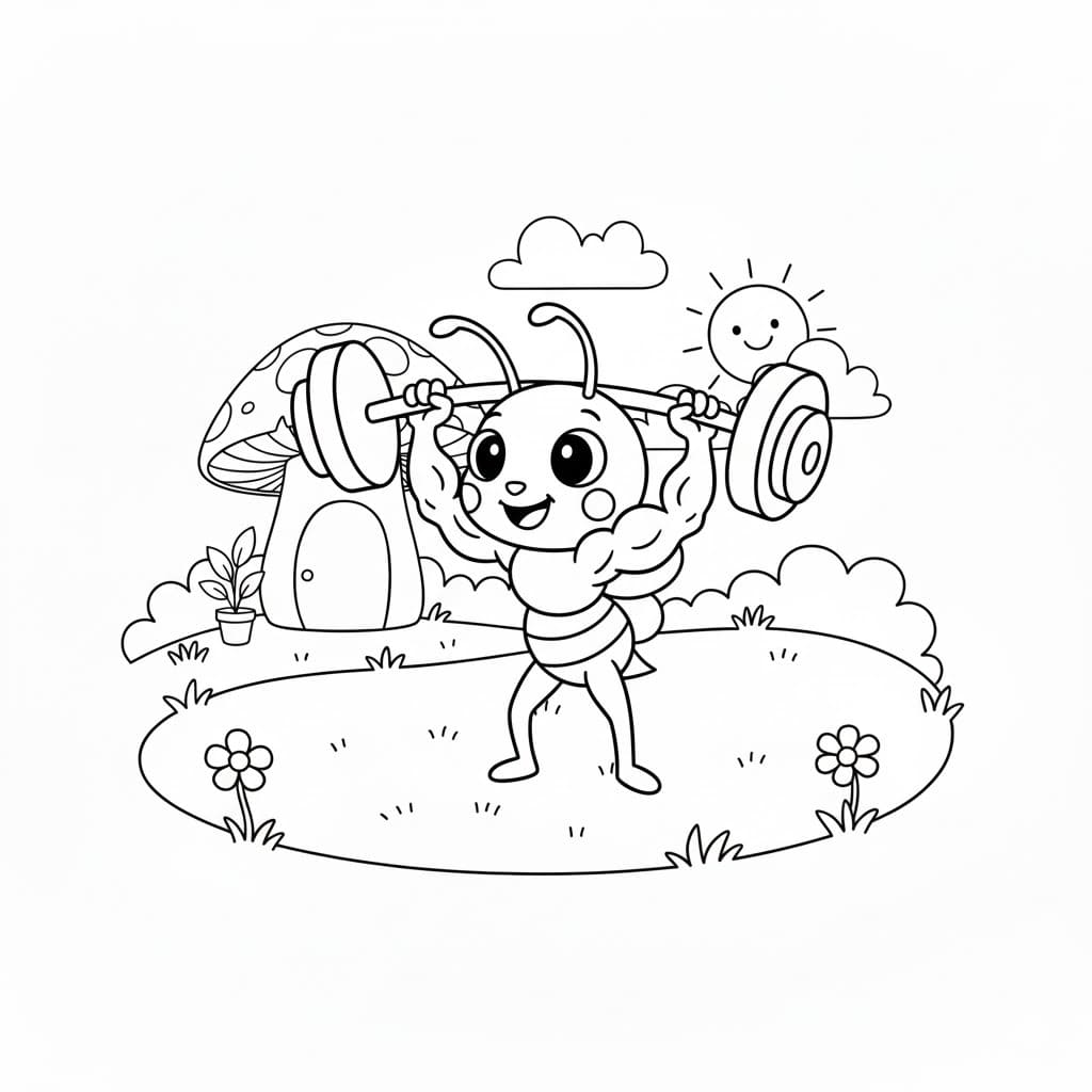 Kolorowanka Mrówki bezpłatnie dla dzieci