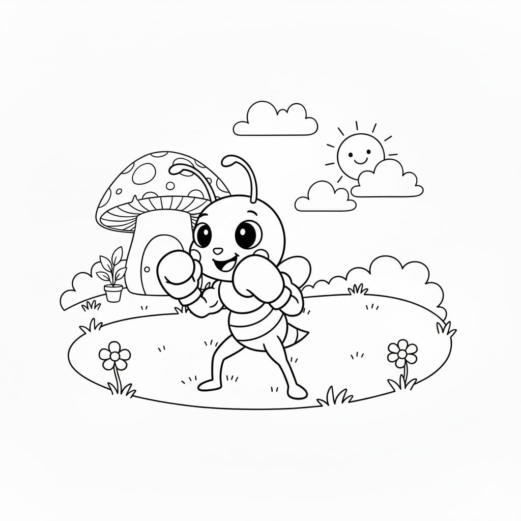 Kolorowanka Mrówki bezpłatny