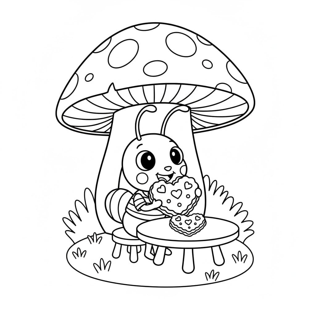 Kolorowanka Mrówki podstawowy do druku