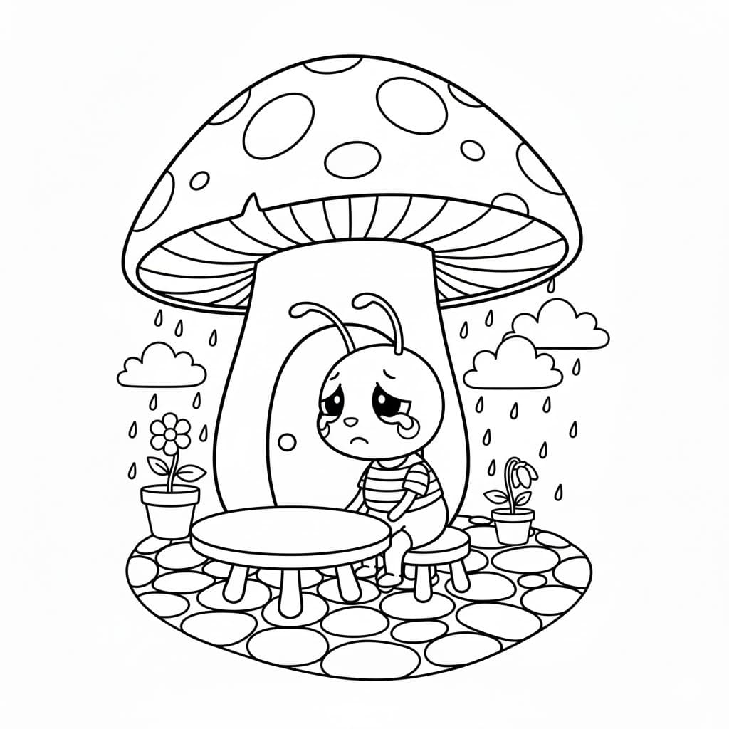 Kolorowanka Mrówki wydruku