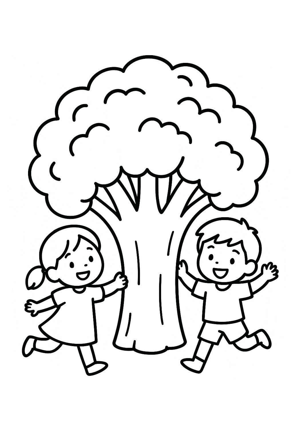 Kolorowanka Narysuj Brokuły bezpłatny podstawowy