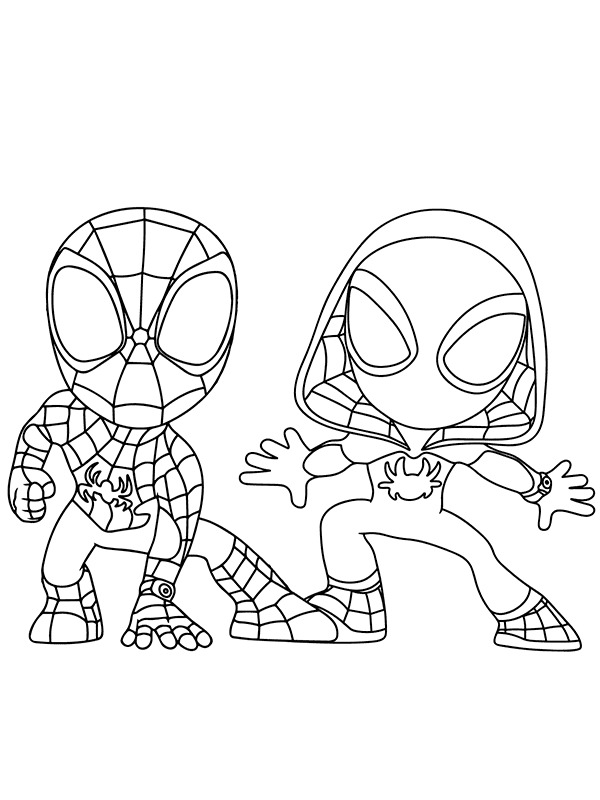 Kolorowanka Narysuj Ghost Spider 3