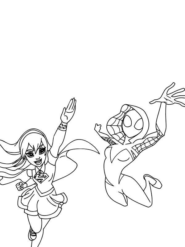 Kolorowanka Narysuj Ghost Spider Uroczy