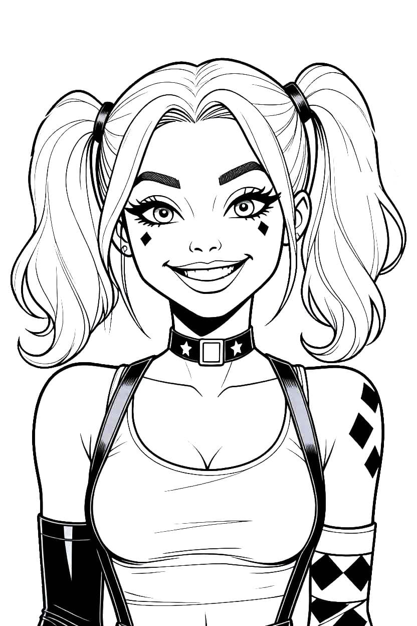 Kolorowanka Harley Quinn