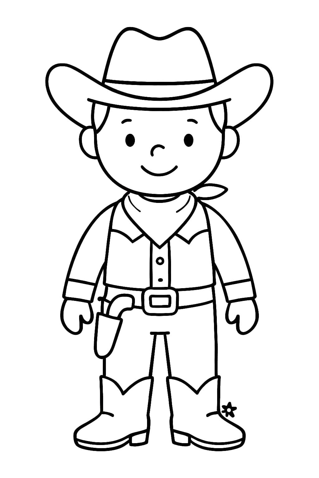 Kolorowanka Kowboj