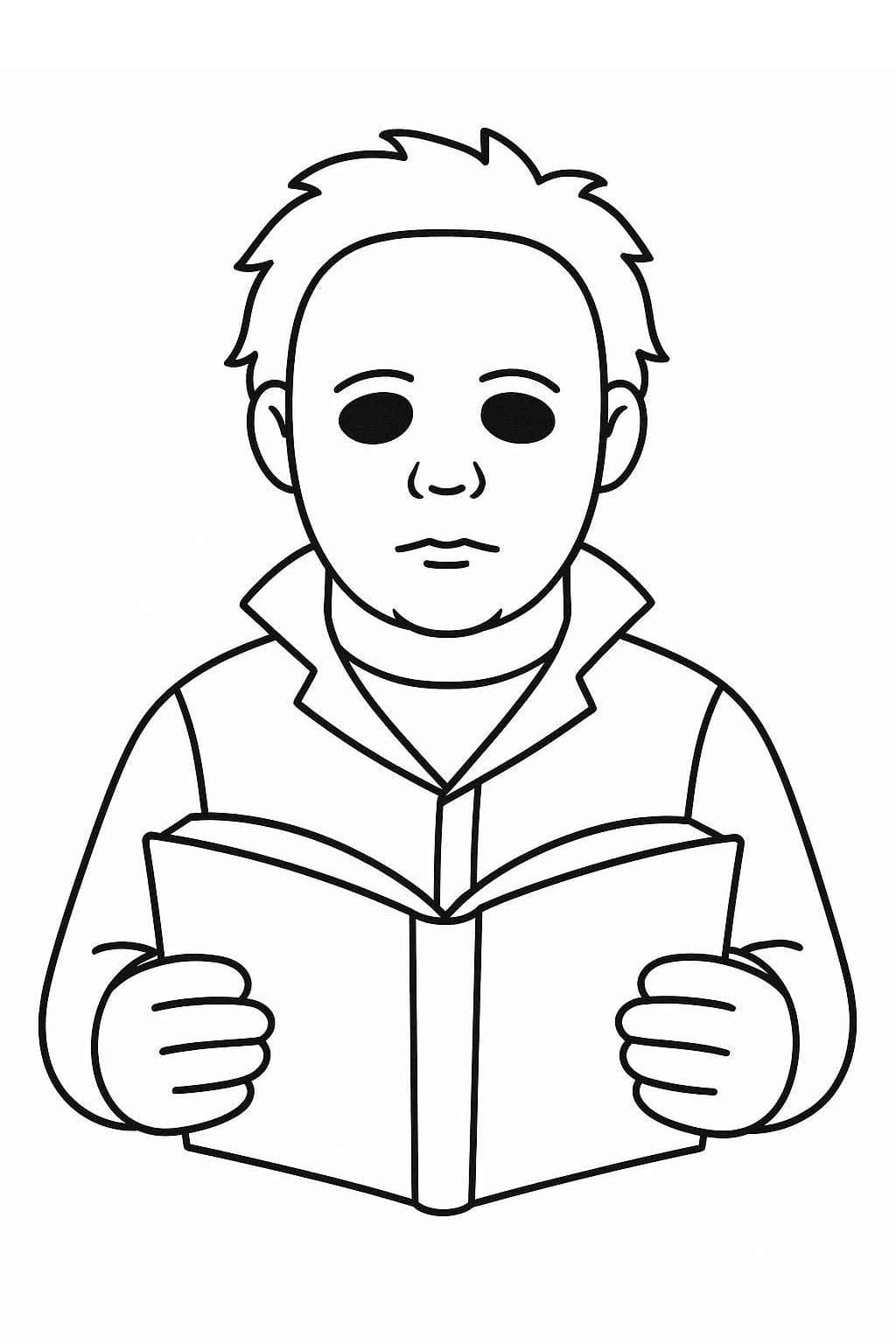 Kolorowanka Narysuj Michael Myers 1